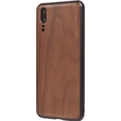 Woodcessories - Eco Bumper - Walnut Cover - Black - Huawei P20 - Wooden Cover - Eco Case - Bumper Collection - Avvenice^ Case