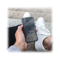 Woodcessories - Eco Bumper - Stone Cover - Volcano Black - iPhone 8 Plus / 7 Plus - Real Stone Cover - Eco Case - Bumper - Avvenice^ Case