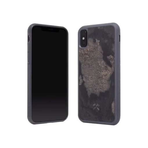 Woodcessories - Eco Bumper - Stone Cover - Camo Gray - iPhone X / XS - Real Stone Cover - Eco Case - Bumper Collection - Avvenice^ Case