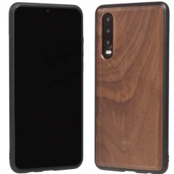 Woodcessories - Eco Bumper - Walnut Cover - Black - Huawei P30 - Wooden Cover - Eco Case - Bumper Collection - Avvenice^ Case