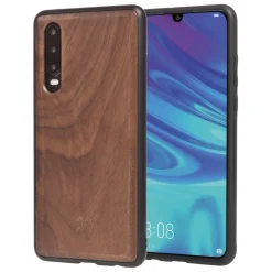 Woodcessories - Eco Bumper - Walnut Cover - Black - Huawei P30 - Wooden Cover - Eco Case - Bumper Collection - Avvenice^ Case