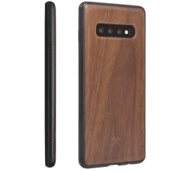 Woodcessories - Eco Bumper - Walnut Cover - Black - Samsung S10 - Wooden Cover - Eco Case - Bumper Collection - Avvenice^ Case