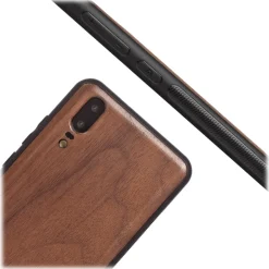 Woodcessories - Eco Bumper - Walnut Cover - Black - Huawei P20 - Wooden Cover - Eco Case - Bumper Collection - Avvenice^ Case