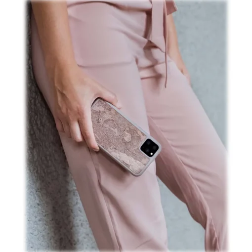 Woodcessories - Eco Bumper - Stone Cover - Canyon Red - iPhone 11 - Real Stone Cover - Eco Case - Bumper Collection - Avvenice