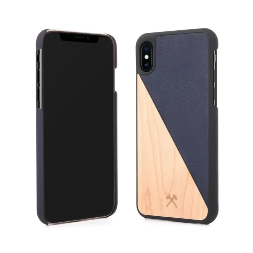 Woodcessories - Eco Split - Maple Cover - Navy - iPhone XS Max - Wooden Cover - Eco Case - Split Collection - Avvenice^ Case