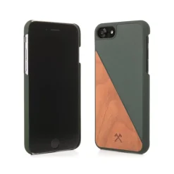 Woodcessories - Eco Split - Cherry Cover - Green - iPhone 8 Plus / 7 Plus - Wooden Cover - Eco Case - Split Collection - Avvenice^ Case