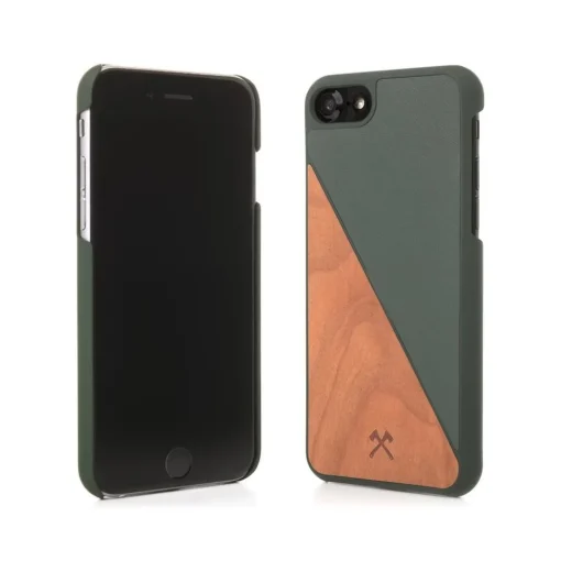 Woodcessories - Eco Split - Cherry Cover - Green - iPhone 8 Plus / 7 Plus - Wooden Cover - Eco Case - Split Collection - Avvenice^ Case