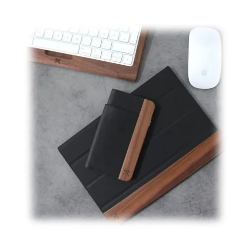 Woodcessories - Eco Wallet Flip Cover - Real Wood and Leather - Rich Walnut - iPhone 8 Plus / 7 Plus - Eco Case - Avvenice