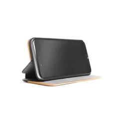 Woodcessories - Eco Wallet Flip Cover - Real Wood and Leather - Maple - iPhone XS Max - Eco Case - Flip Collection - Avvenice^ Case