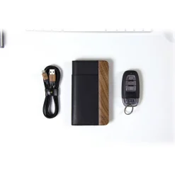 Woodcessories - Eco Wallet Flip Cover - Real Wood and Leather - Rich Walnut - iPhone 8 Plus / 7 Plus - Eco Case - Avvenice