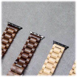 Woodcessories - Maple / Silver - Wooden Apple Watch Band 38 mm - Eco Strap - Stainless Steel - Wooden Apple Watch Strap - Avvenice^ Accessories