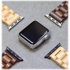 Woodcessories - Maple / Silver - Wooden Apple Watch Band 38 mm - Eco Strap - Stainless Steel - Wooden Apple Watch Strap - Avvenice^ Accessories