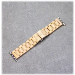 Woodcessories - Maple / Silver - Wooden Apple Watch Band 38 mm - Eco Strap - Stainless Steel - Wooden Apple Watch Strap - Avvenice^ Accessories
