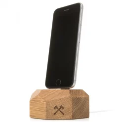Woodcessories - Oak / Wooden iPhone 6, 7, 8, X Dock - iPhone Dock - Eco Dock - Wooden iPhone Support - Avvenice^ Desk Supplies