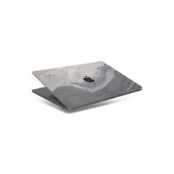 Woodcessories - Real Stone MacBook Cover - Camo Gray - MacBook 12 - Eco Skin Stone - Apple Logo - Avvenice