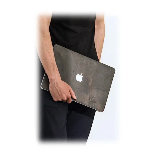 Woodcessories - Real Stone MacBook Cover - Antique White - MacBook 13 Pro Retina - Eco Skin Stone - Apple Logo - Avvenice^ Skin