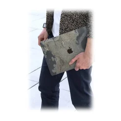 Woodcessories - Real Stone MacBook Cover - Antique White - MacBook 13 Pro Retina - Eco Skin Stone - Apple Logo - Avvenice^ Skin