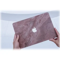 Woodcessories - Real Stone MacBook Cover - Antique White - MacBook 13 Pro Retina - Eco Skin Stone - Apple Logo - Avvenice^ Skin