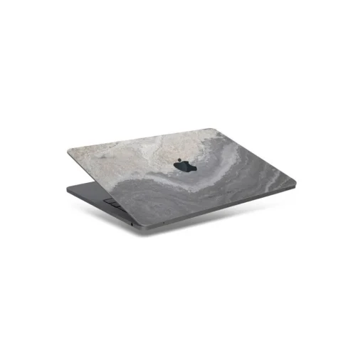 Woodcessories - Real Stone MacBook Cover - Antique White - MacBook 13 Pro Retina - Eco Skin Stone - Apple Logo - Avvenice^ Skin
