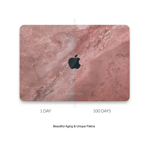 Woodcessories - Real Stone MacBook Cover - Antique White - MacBook 13 Pro Retina - Eco Skin Stone - Apple Logo - Avvenice^ Skin