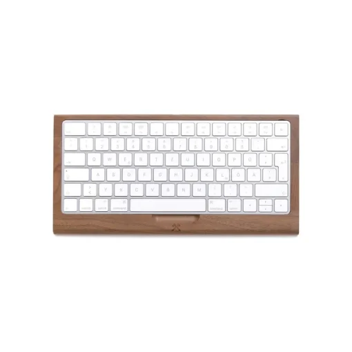 Woodcessories - Walnut / Apple Keyboard Tray - Apple Keyboard 2 - Eco Tray - Wooden Apple Keyboard Support - Avvenice^ Desk Supplies