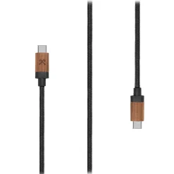 Woodcessories - Walnut / Black - Wooden USB C Cable 1.2 m - Eco Cable - Wooden Apple USB Lighting Cable - Avvenice^ Accessories