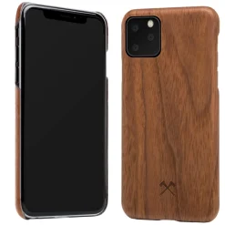 Woodcessories - Walnut / Cevlar Cover - iPhone 11 Pro - Wooden Cover - Eco Case - Ultra Slim - Cevlar Collection - Avvenice
