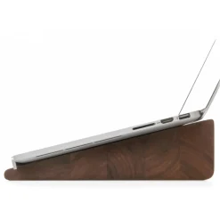 Woodcessories - Walnut / Ergonomic Wooden MacBook Lift - MacBook - Eco Stand - Wooden MacBook Support - Avvenice^ Desk Supplies