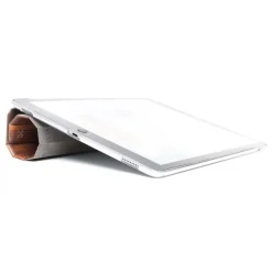 Woodcessories - Walnut / Leather / Transclucent Hardcover - iPad Pro 10.5 (2017) - Flip Case - Eco Guard Metal & Wood - Avvenice^ Skin