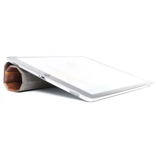 Woodcessories - Walnut / Leather / Transclucent Hardcover - iPad Pro 10.5 (2017) - Flip Case - Eco Guard Metal & Wood - Avvenice^ Skin