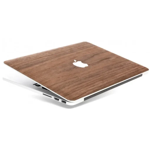 Woodcessories - Walnut / MacBook Skin Cover - MacBook 13 Pro - Eco Skin - Apple Logo - Wooden MacBook Cover - Avvenice