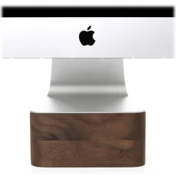Woodcessories - Walnut / Premium Wooden iMac Stand - MacBook 27 - Eco Foot - Wooden MacBook Support - Avvenice^ Desk Supplies