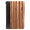 Woodcessories - Walnut / Silver Metal / Leather / Black Hardcover - iPad Mini 4 - Flip Case - Eco Guard Metal & Wood - Avvenice^ Skin