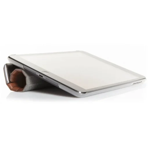 Woodcessories - Walnut / Silver Metal / Leather / Transclucent Hardcover - iPad Mini 1-3 - Flip Case - Eco Guard Metal & Wood - Avvenice^ Skin