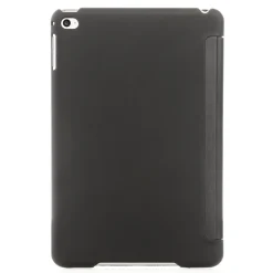 Woodcessories - Walnut / Silver Metal / Leather / Black Hardcover - iPad Mini 4 - Flip Case - Eco Guard Metal & Wood - Avvenice^ Skin