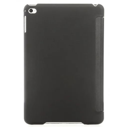 Woodcessories - Walnut / Silver Metal / Leather / Black Hardcover - iPad Mini 4 - Flip Case - Eco Guard Metal & Wood - Avvenice^ Skin