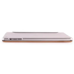 Woodcessories - Walnut / Silver Metal / Leather / Transclucent Hardcover - iPad Mini 1-3 - Flip Case - Eco Guard Metal & Wood - Avvenice^ Skin