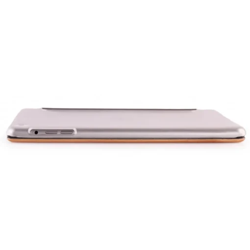 Woodcessories - Walnut / Silver Metal / Leather / Transclucent Hardcover - iPad Mini 1-3 - Flip Case - Eco Guard Metal & Wood - Avvenice^ Skin