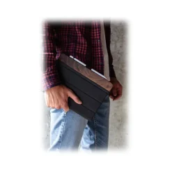 Woodcessories - Walnut and Leather Hard Cover - iPad Air 2 - Flip Case - Eco Flip Leather and Wood - Avvenice^ Skin