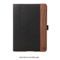 Woodcessories - Walnut and Leather Hard Cover - iPad Air 2 - Flip Case - Eco Flip Leather and Wood - Avvenice^ Skin