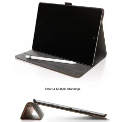 Woodcessories - Walnut and Leather Hard Cover - iPad Air 2 - Flip Case - Eco Flip Leather and Wood - Avvenice^ Skin