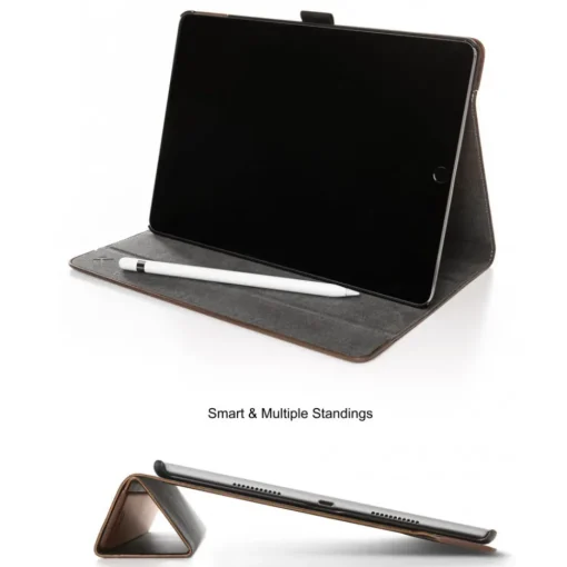 Woodcessories - Walnut and Leather Hard Cover - iPad Air 2 - Flip Case - Eco Flip Leather and Wood - Avvenice^ Skin