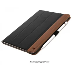 Woodcessories - Walnut and Leather Hard Cover - iPad Air 2 - Flip Case - Eco Flip Leather and Wood - Avvenice^ Skin