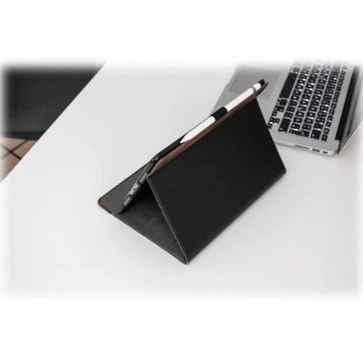 Woodcessories - Walnut and Leather Hard Cover - iPad Air 2 - Flip Case - Eco Flip Leather and Wood - Avvenice^ Skin