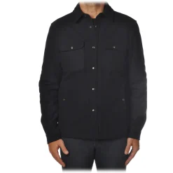 Woolrich - Alaskan Quilted Overshirt - Blue - Jacket - Luxury Exclusive Collection - Avvenice^ Jackets