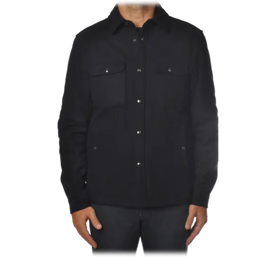 Woolrich - Alaskan Quilted Overshirt - Blue - Jacket - Luxury Exclusive Collection - Avvenice^ Jackets