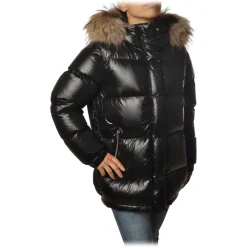 Woolrich - Aliquippa Parka with Fur-trimmed Hood- Black - Jacket - Luxury Exclusive Collection - Avvenice^ Jackets