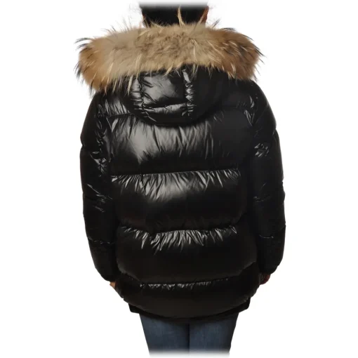 Woolrich - Aliquippa Parka with Fur-trimmed Hood- Black - Jacket - Luxury Exclusive Collection - Avvenice^ Jackets
