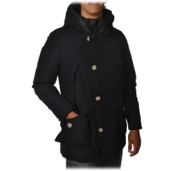 Woolrich - Artic Parka NF with Visible Contrast Buttons - Blue - Jacket - Luxury Exclusive Collection - Avvenice^ Jackets
