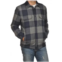 Woolrich - Check Patterned Shirt - Blue/Grey - Shirt - Luxury Exclusive Collection - Avvenice^ Shirts